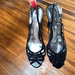 Calvin Klein Black Strappy Heels